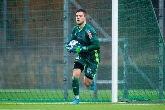 Ängelholms målvakt Robin Streifert