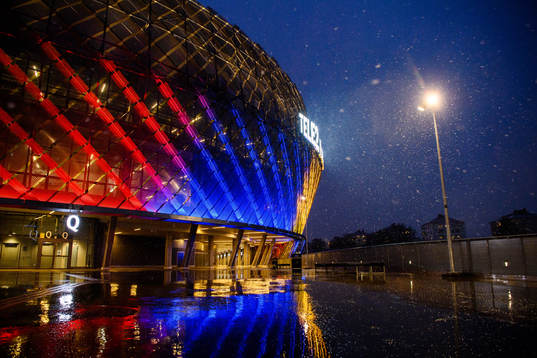 Exteriör vy av Tele2 Arena