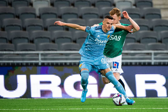 Djurgårdens Haris Radetinac och Brages Christopher