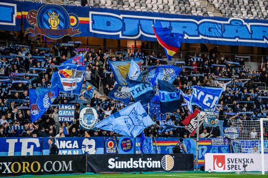 under fotbollsmatchen i Svenska Cupen mellan Djurgården