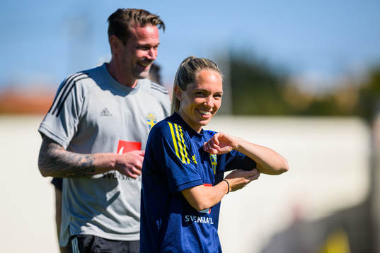 Magnus Andersson, team manager and Elin Rubensson