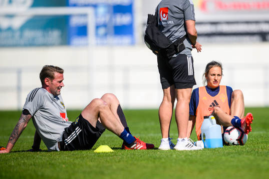 Magnus Andersson, team manager and Nathalie Björn