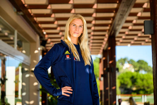 Sofia Jakobsson pose for a portrait