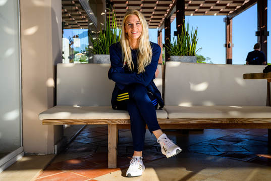 Sofia Jakobsson pose for a portrait