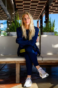 Sofia Jakobsson pose for a portrait