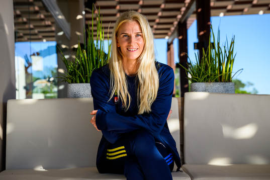 Sofia Jakobsson pose for a portrait