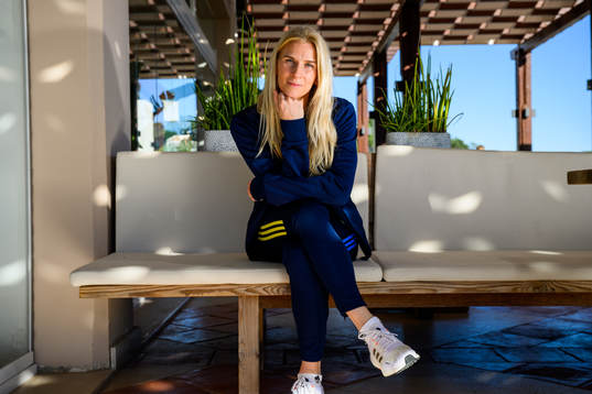 Sofia Jakobsson pose for a portrait