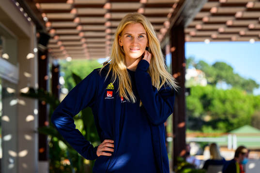 Sofia Jakobsson pose for a portrait