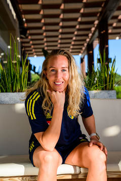 Julia Roddar pose for a portrait