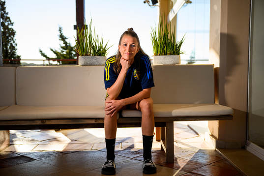 Emma Berglund pose for a portrait