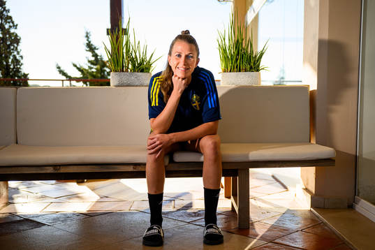 Emma Berglund pose for a portrait