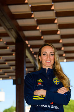 Kosovare Asllani pose for a portrait