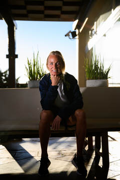 Caroline Seger pose for a portrait