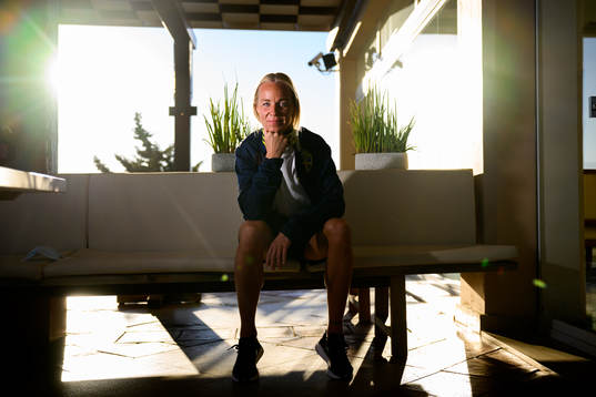 Caroline Seger pose for a portrait