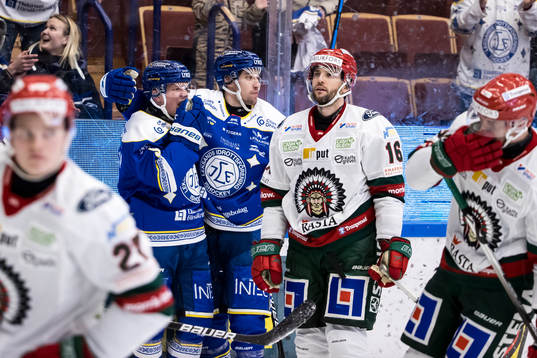 Leksands Patrik Zackrisson jubel