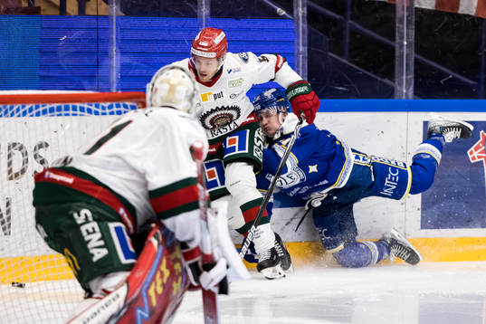 Frölundas Filip Johansson och Leksands Martin Karlsson
