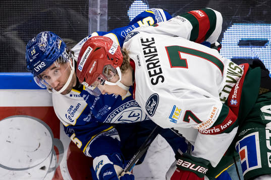 Leksands Max Veronneau och Frölundas Simon Edvinsson