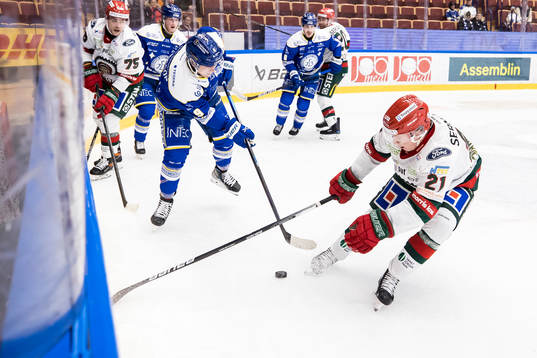 Leksands Patrik Zackrisson och Frölundas Karl Henriksson