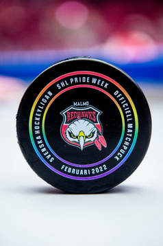 Malmö Redhawks pride-puck