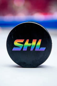 Malmö Redhawks pride-puck