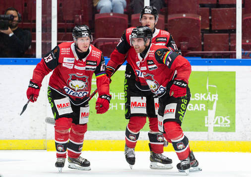 Malmö Redhawks Kalle Östman, Pathrik Westerholm och