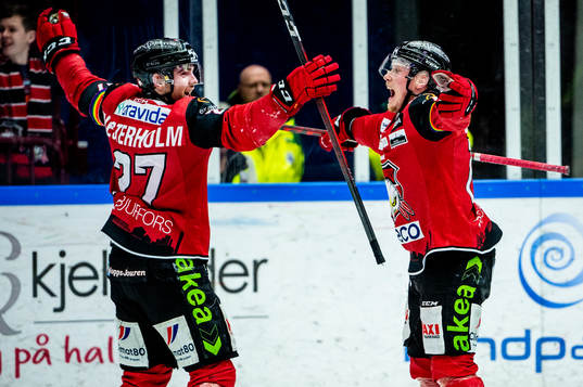 Malmö Redhawks Ponthus Westerholm jublar
