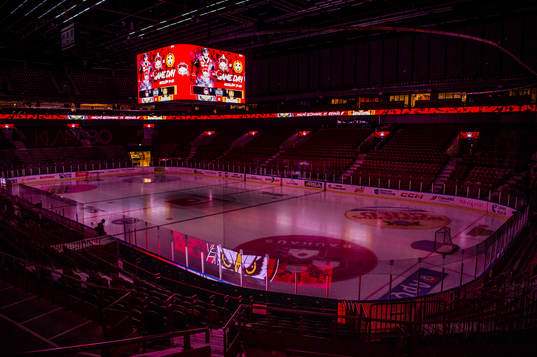 Malmö arena innan ishockeymatchen i SHL mellan Malmö