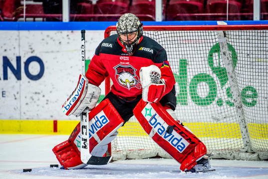 Malmö Redhawks prideambassadör målvakt Oscar Alsenfelt