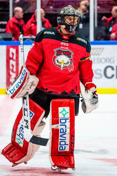 Malmö Redhawks prideambassadör målvakt Oscar Alsenfelt