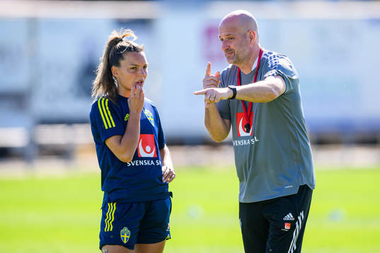 Johanna Rytting Kaneryd and Magnus Wikman, assistant coach