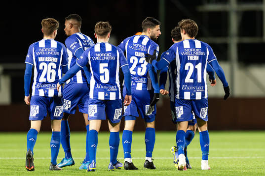IFK Göteborgs spelare jublar