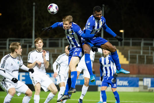 IFK Göteborgs Alfons Nygaard  och Bernardo Vilar
