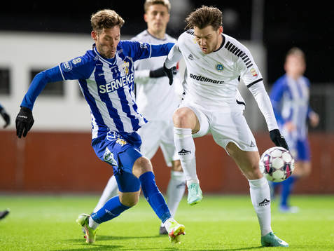 IFK Göteborgs Emil Salomonsson och Utsiktens Karl Bohm