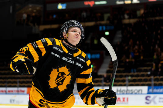 Skellefteås Linus Lindström jublar
