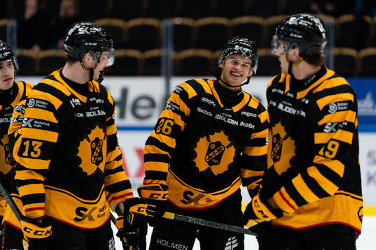 Skellefteås Stefan Loibl, Simon Robertsson och Filip Roos
