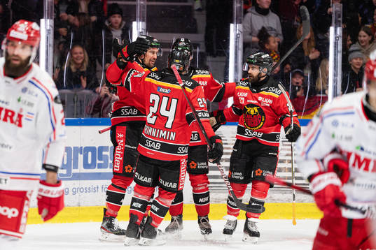 Luleås spelare jublar