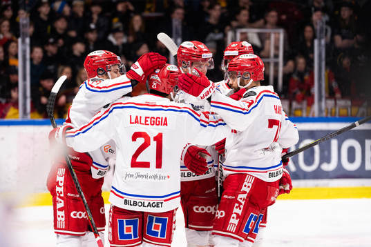 Timrås spelare jublar