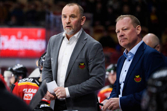 Luleås tränare Thomas Berglund och assisterande tränare