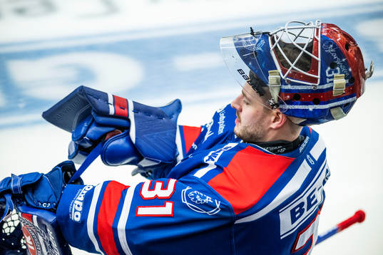 Oskarshamns målvakt Tim Juel