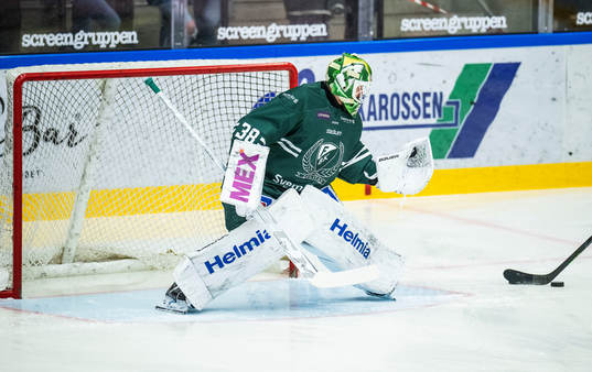 Färjestads målvakt Dominik Furch