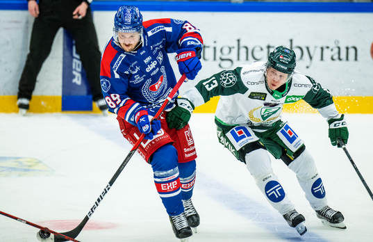Oskarshamns Patrik Karlqvist 0ch Färjestads Daniel Viksten