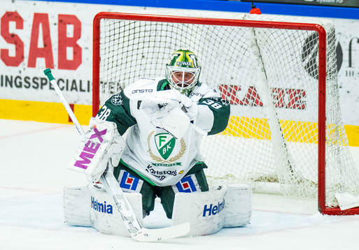 Färjestads målvakt Dominik Furch