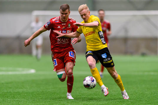 Skövdes Elias Lindell och Elfsborgs Oscar Aga