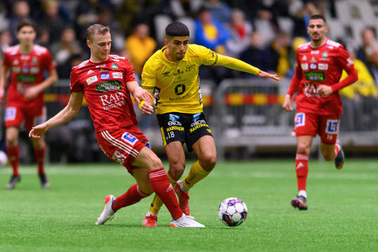 Skövdes Gustav Friberg och Elfsborgs Ahmed Qasem