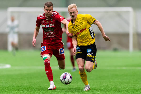 Skövdes Elias Lindell och Elfsborgs Oscar Aga