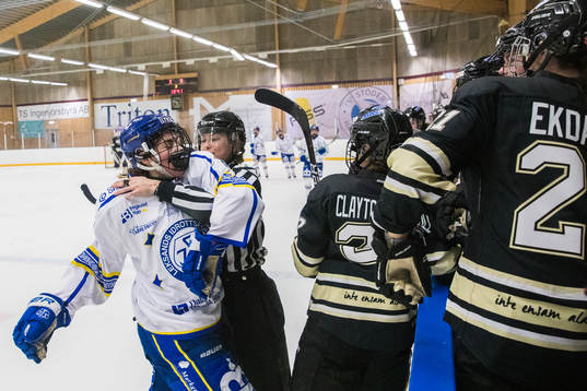 Bråk mellan Leksands Ella Albinsson och SDEs Hannah