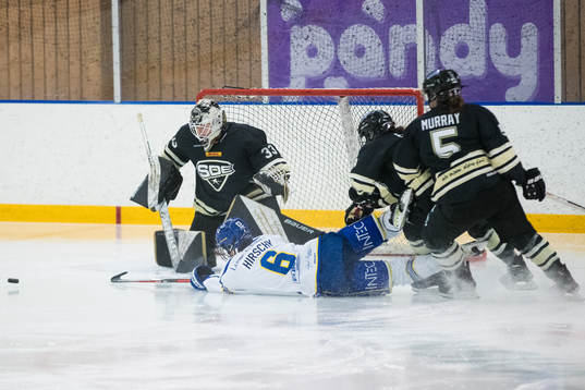 Leksands Gracen Hirschey med en målchans framför SDEs