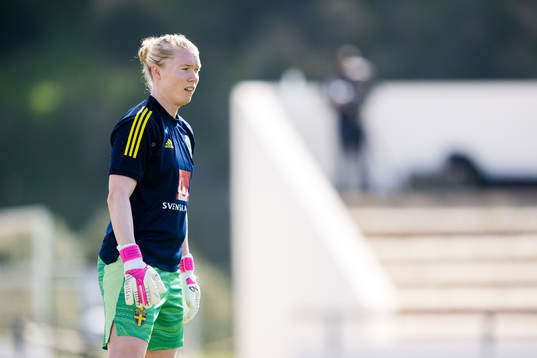 Goalkeeper Hedvig Lindahl of Sweden