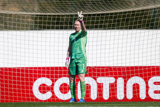 Goalkeeper Hedvig Lindahl of Sweden