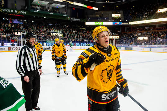 Skellefteås Linus Lindström jublar